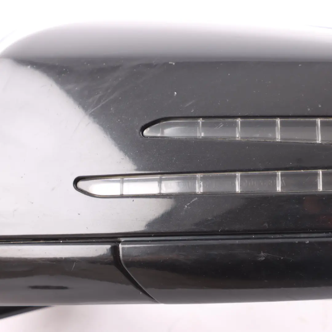 Mercedes C207 Wing Mirror Door Left N/S High Gloss Auto Dip Obsidian Black - 197