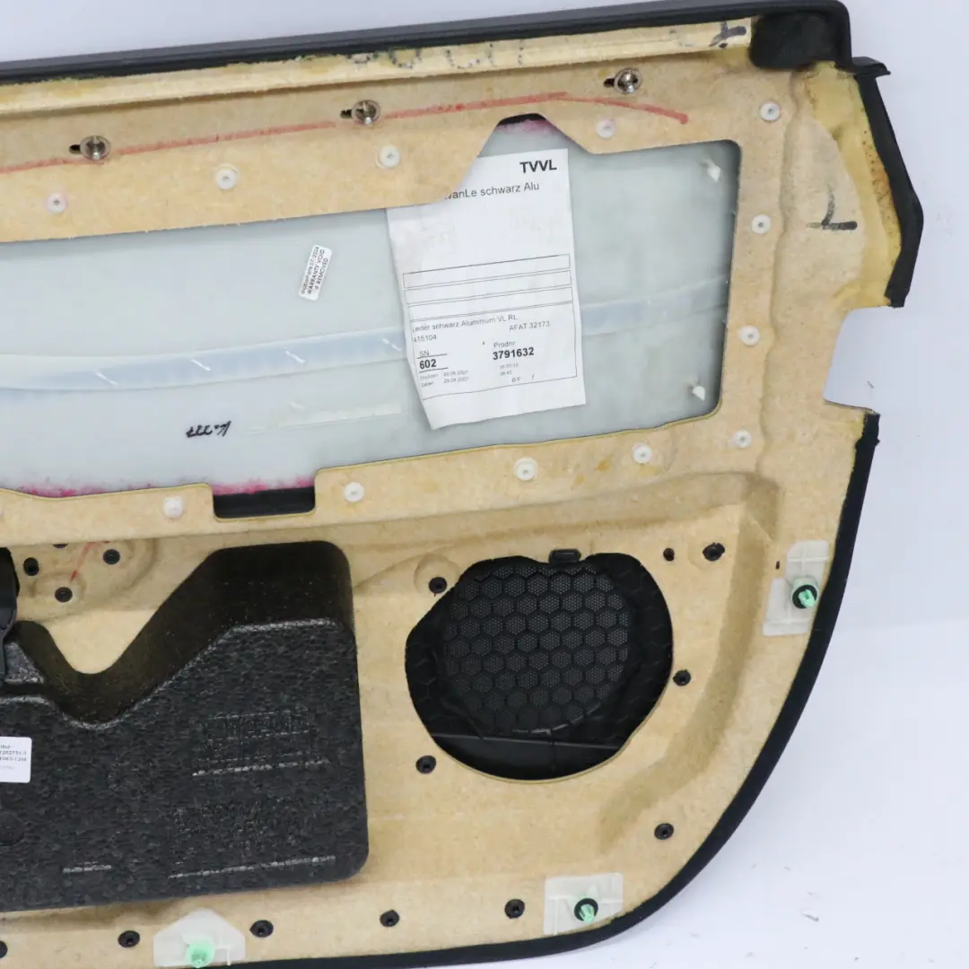 Mercedes CLK C209 Front Door Left N/S Lining Cover Trim Panel Leather Black