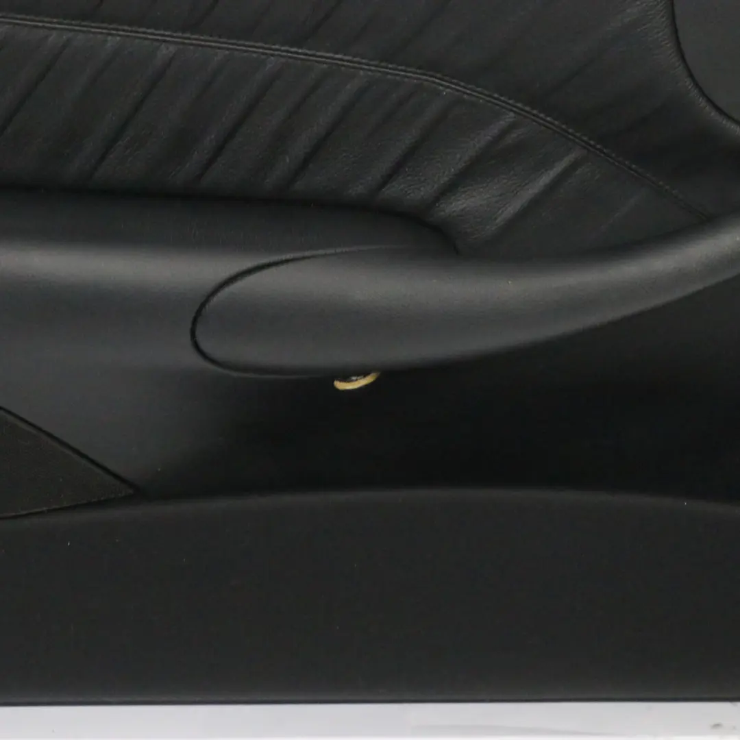 Mercedes CLK C209 Front Door Left N/S Lining Cover Trim Panel Leather Black