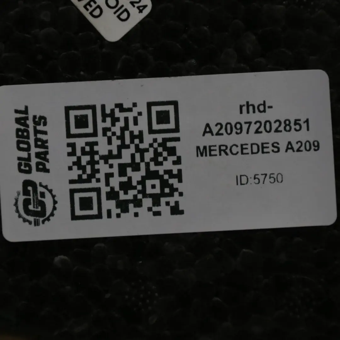 Mercedes CLK C209 Front Door Right O/S Lining Cover Trim Panel Leather Black