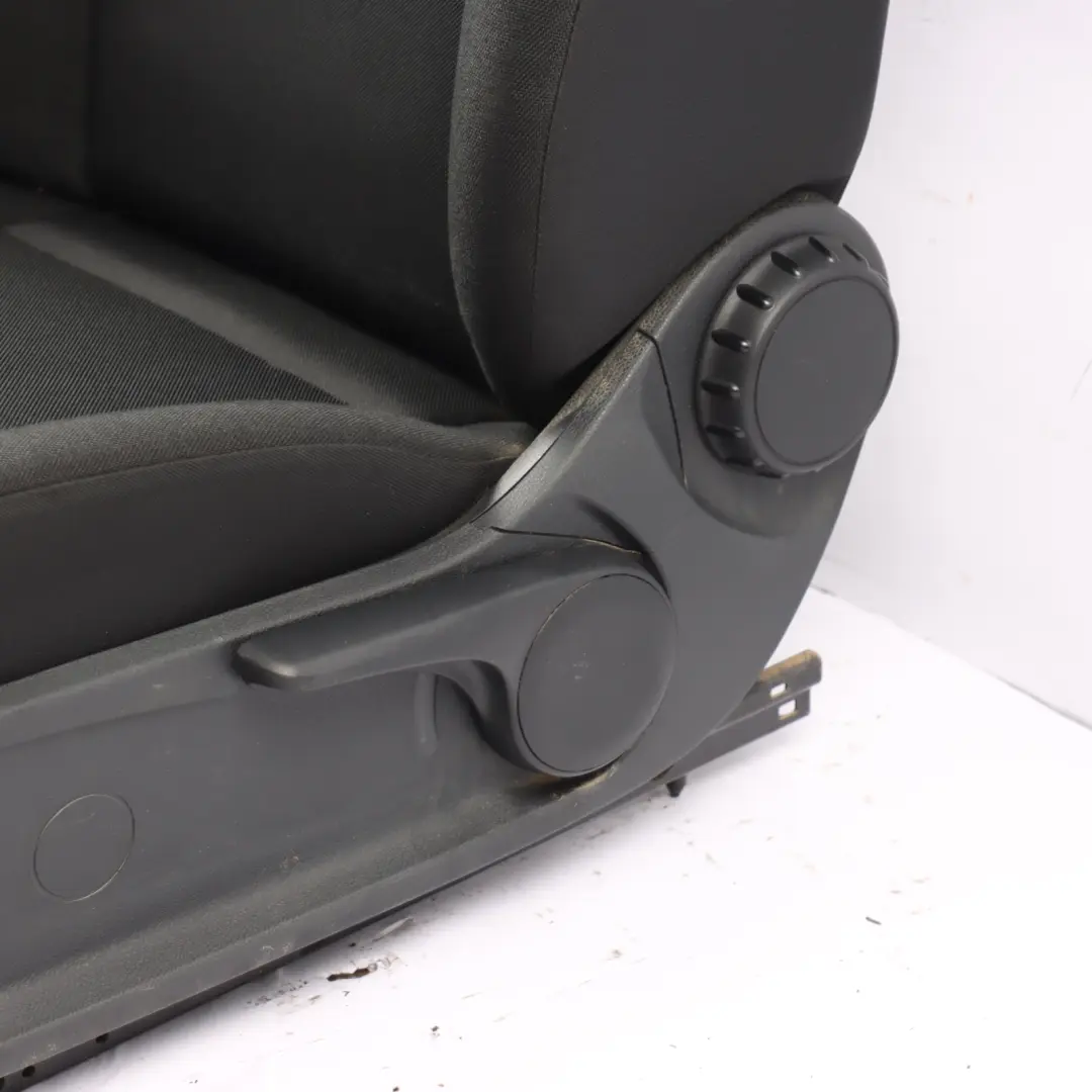 Front Seat Mercedes W910 Sprinter Single Left N/S Cloth Black Maturin Fabric