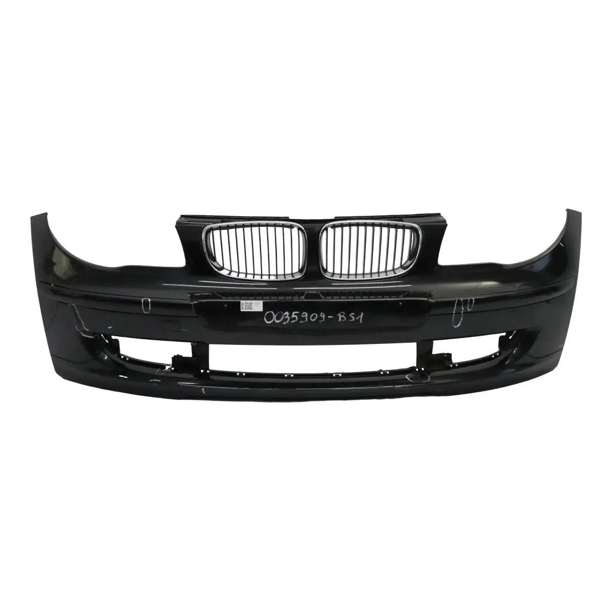 BMW E81 E87 LCI Front Bumper Trim Black Sapphire Metallic - 475