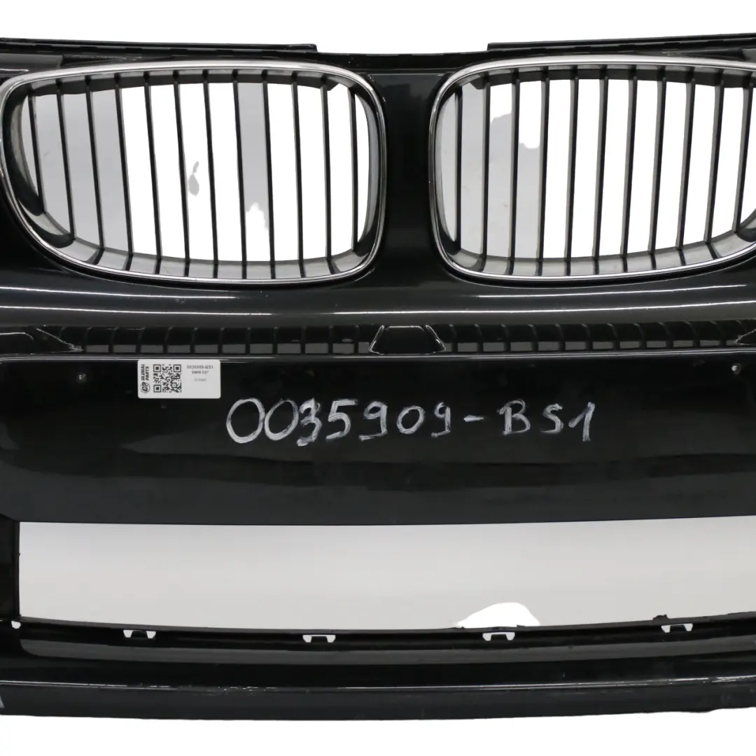 BMW E81 E87 LCI Front Bumper Trim Black Sapphire Metallic - 475