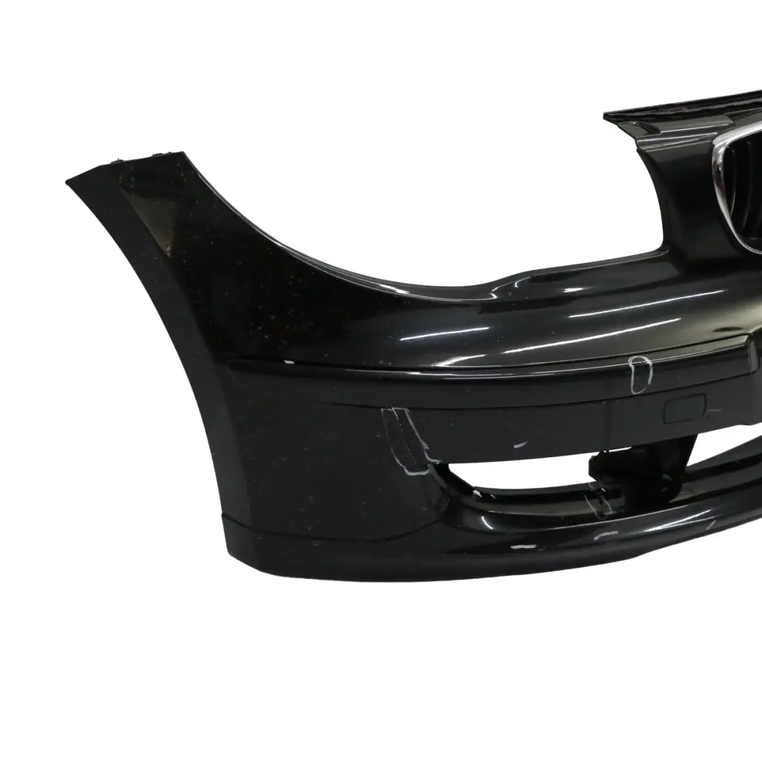 BMW E81 E87 LCI Front Bumper Trim Black Sapphire Metallic - 475