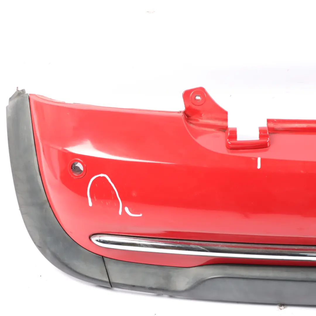 Mini R52 Cabrio Complete Rear Bumper PDC Trim Panel Chili Red - 851