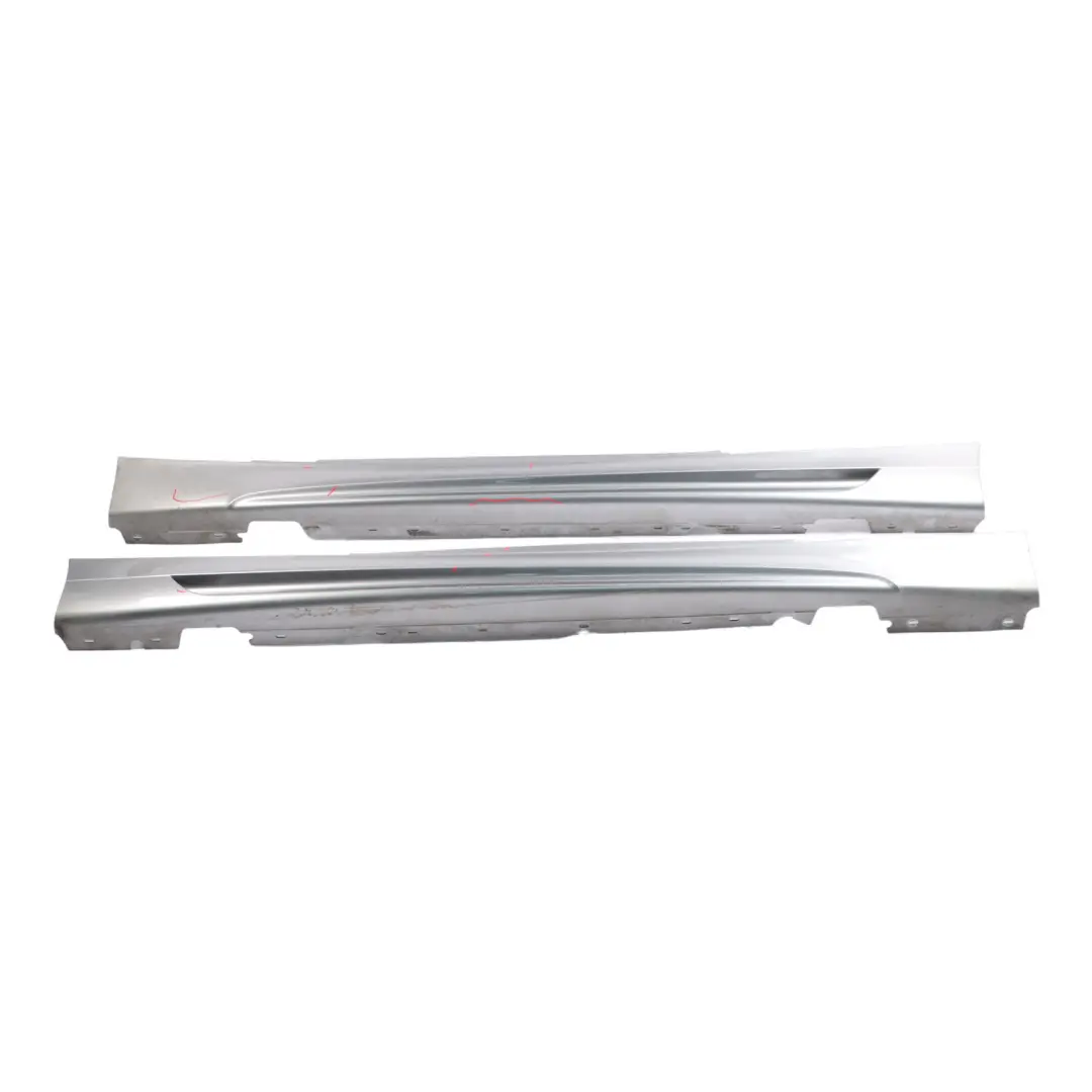 BMW E81 E82 Side Skirt Aero Sill Strip Left Right Set Spacegrau Grey - A52