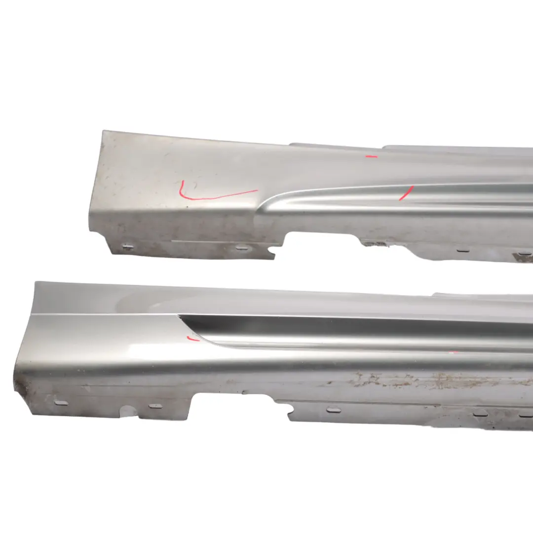 BMW E81 E82 Side Skirt Aero Sill Strip Left Right Set Spacegrau Grey - A52