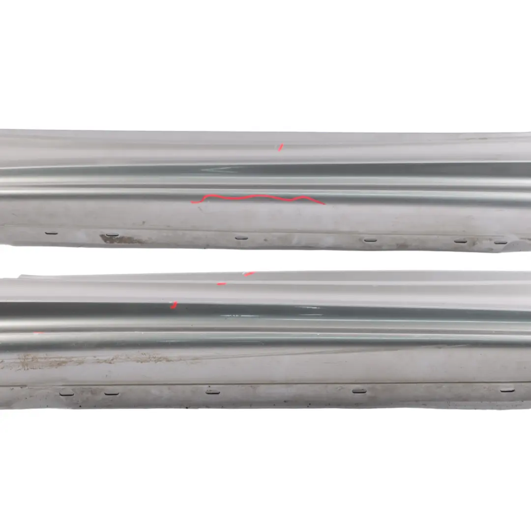 BMW E81 E82 Side Skirt Aero Sill Strip Left Right Set Spacegrau Grey - A52