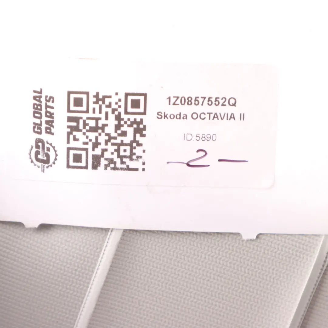 Skoda Octavia II Sun Visor Cover Panel Sunvisor Right O/S Mirror Grey 1Z0857552Q