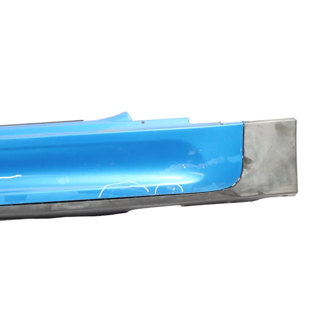 Mini R56 R57 JCW Right Door O/S Sill Skirt Side Laser Blue Metallic - A59