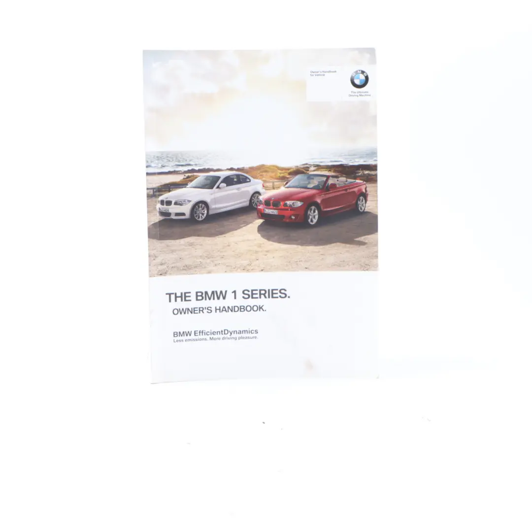 BMW E82 E88 Owner's Handbook Reference Book Wallet Case Set 2606782