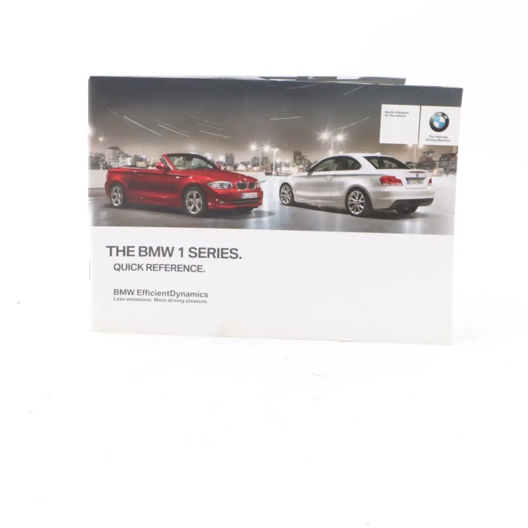 BMW E82 E88 Owner's Handbook Reference Book Wallet Case Set 2606782