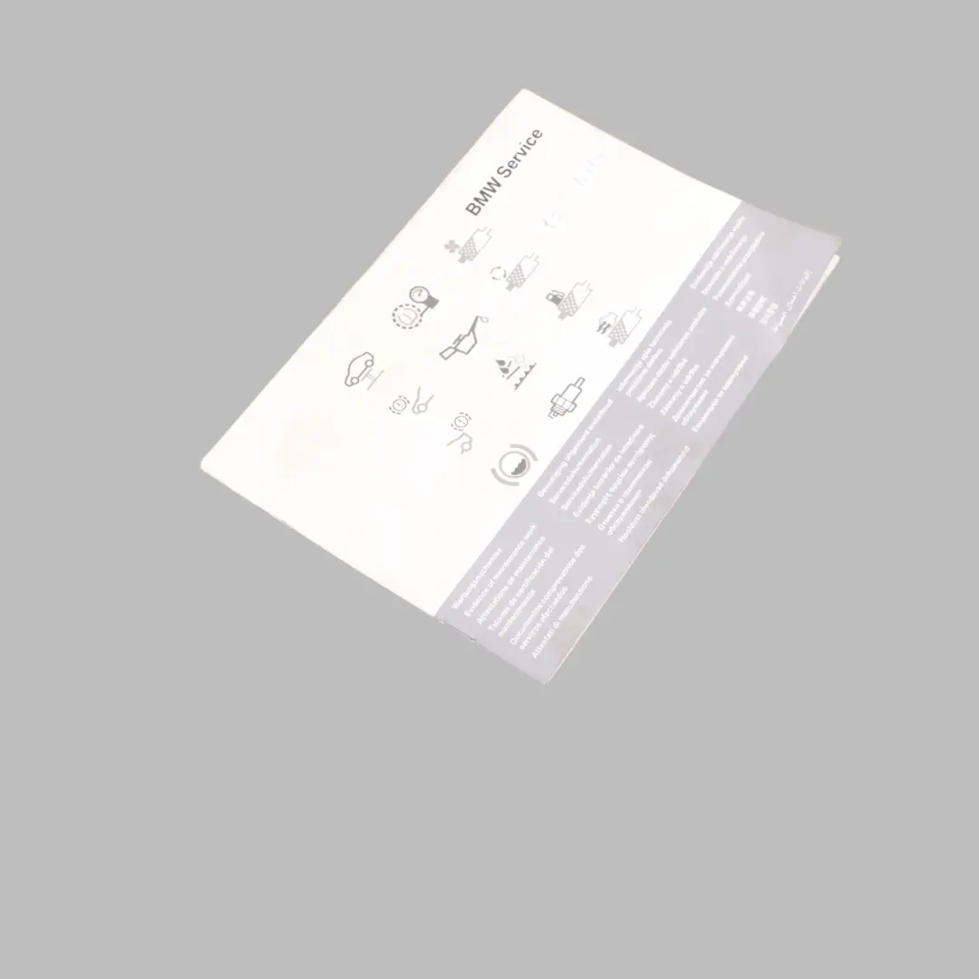 BMW E87 E90 E91 X1 E84 F10 F20 F30 Owner's Service Booklet 2901444