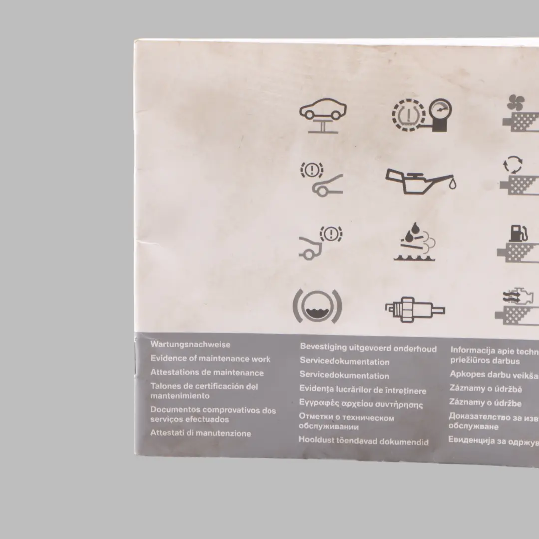 BMW E87 E90 E91 X1 E84 F10 F20 F30 Owner's Service Booklet 2901444
