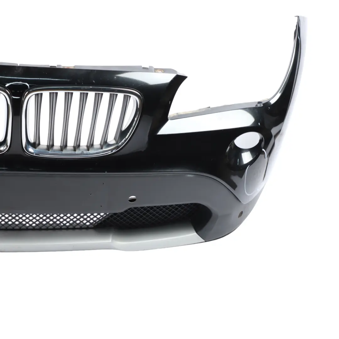 BMW X1 E84 Front Bumper Cover PDC Panel Black Sapphire Metallic - 475