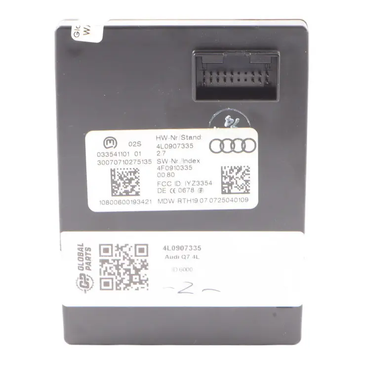 Audi Q7 4L Quattro S Line Keyless Entry Antenna Control Module 4L0907335