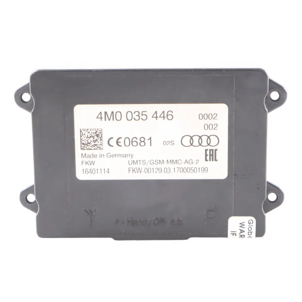 Audi A3 S3 8V Mobile Comunication Sygnal 2-Way Amplifier Compenser 4M0035446