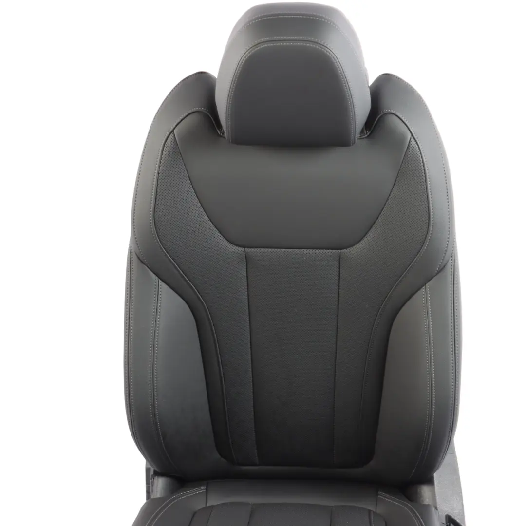 BMW G01 Front Left N/S Sport Seat Heated Leather Sensatec Black Perforated