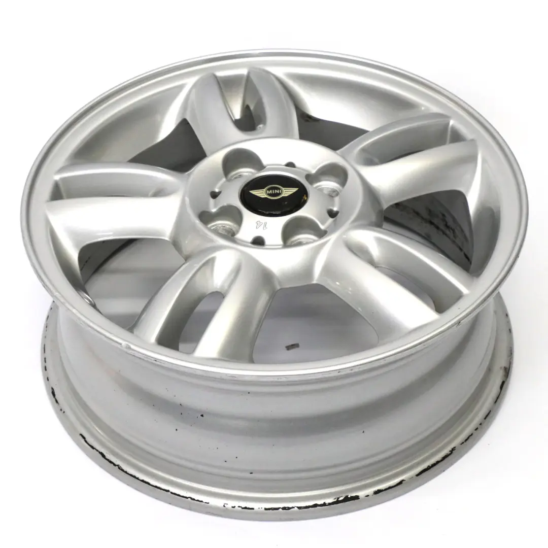 Mini Cooper R55 R56 Silver Wheel Alloy Rim 15" ET:45 5,5J 5-Star Twin Spoke 118