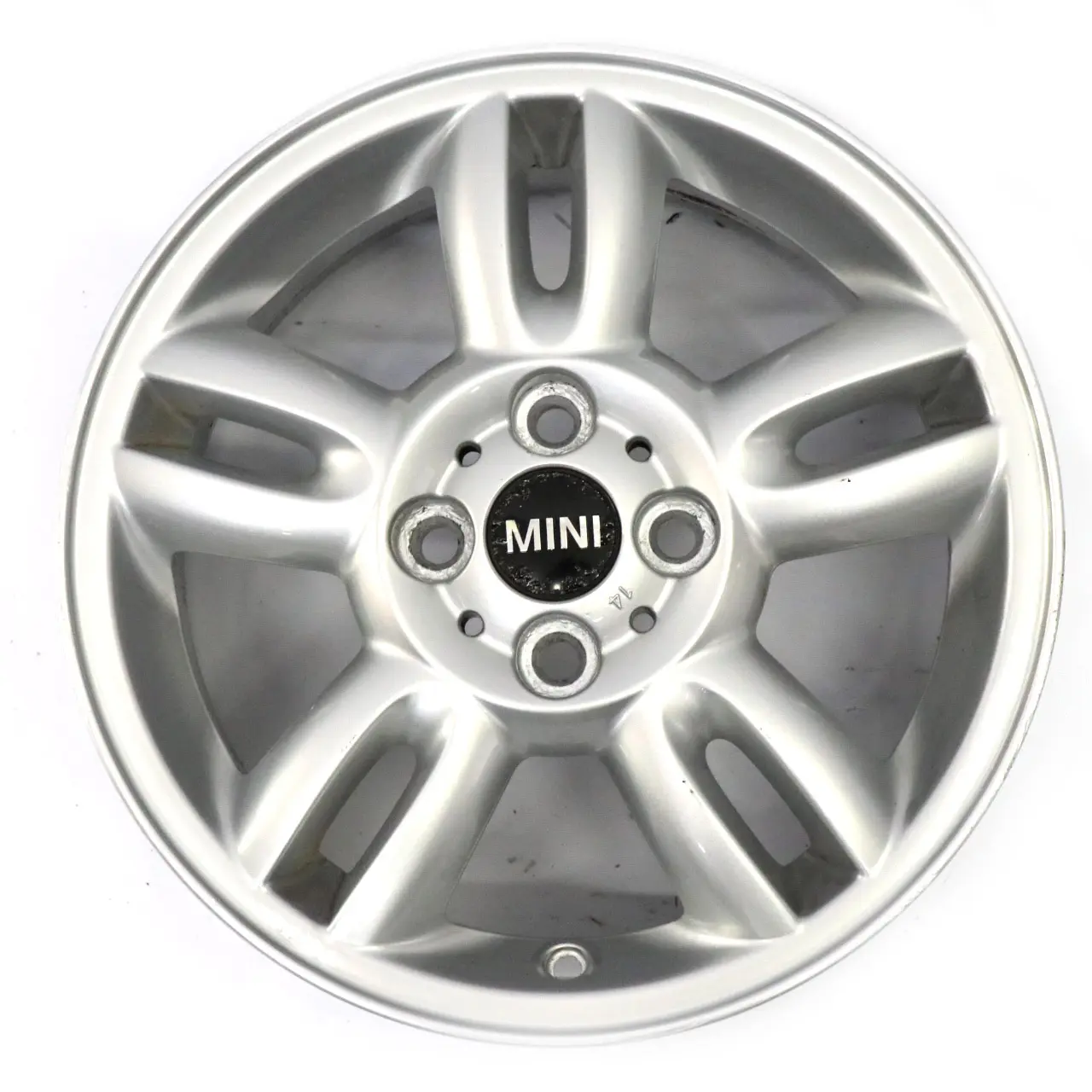 Mini Cooper R55 R56 Silver Wheel Alloy Rim 15" ET:45 5,5J 5-Star Twin Spoke 118