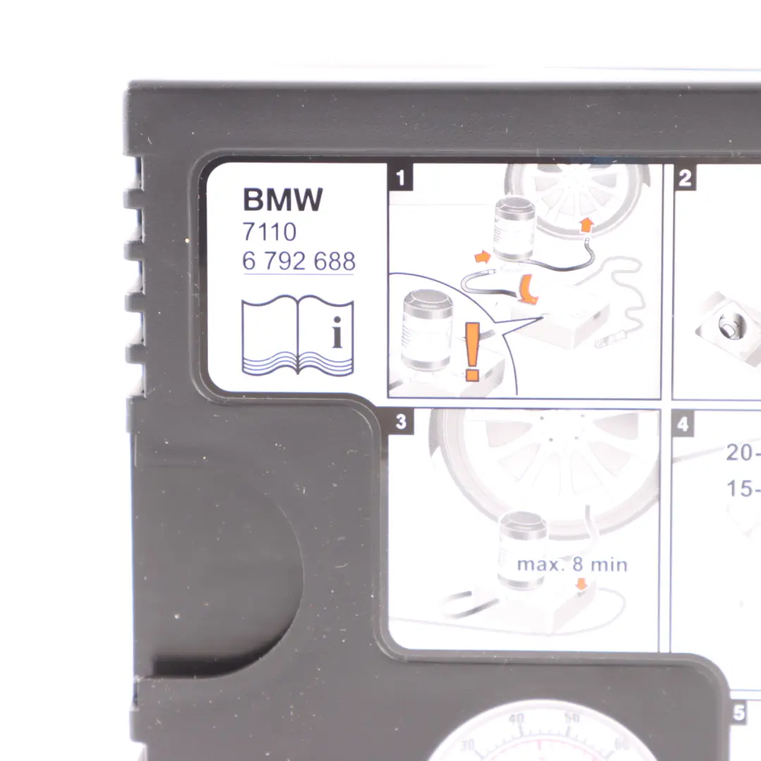 BMW F30 F31 F32 LCI Storage Tray Mobility System Kit Compressor Sealant 6794837