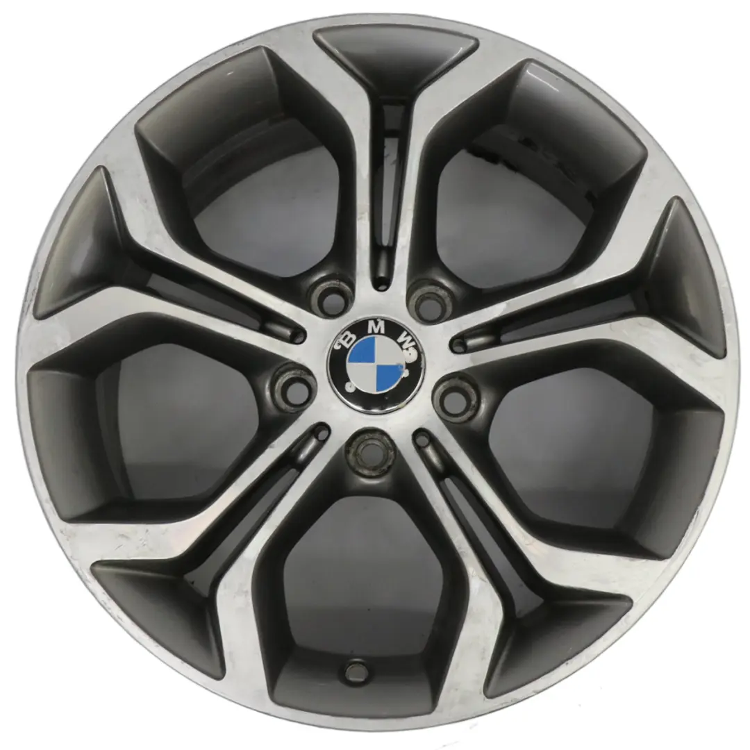 BMW X3 F25 X4 F26 Gris Férrico Llanta aleación 18" Y Spoke 607 8J ET:43 6862889