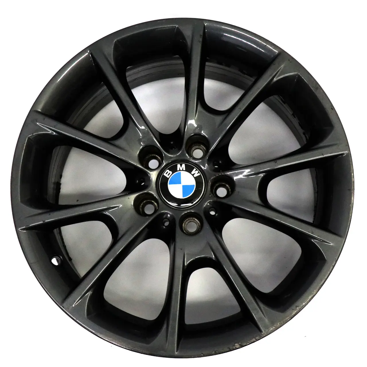 BMW F30 F32 F33 LCI Jante alliage gris 18" 8J ET:34 V-Spoke Styling 398 6874819