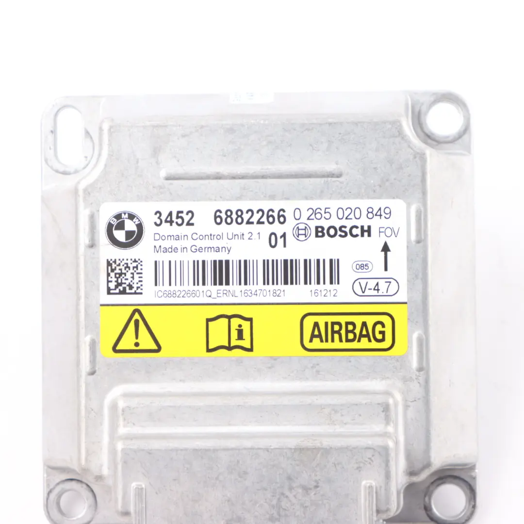 Air Module BMW X5 F15 X6 F16 ICM SRS Control Unit ECU Bosch 6882266