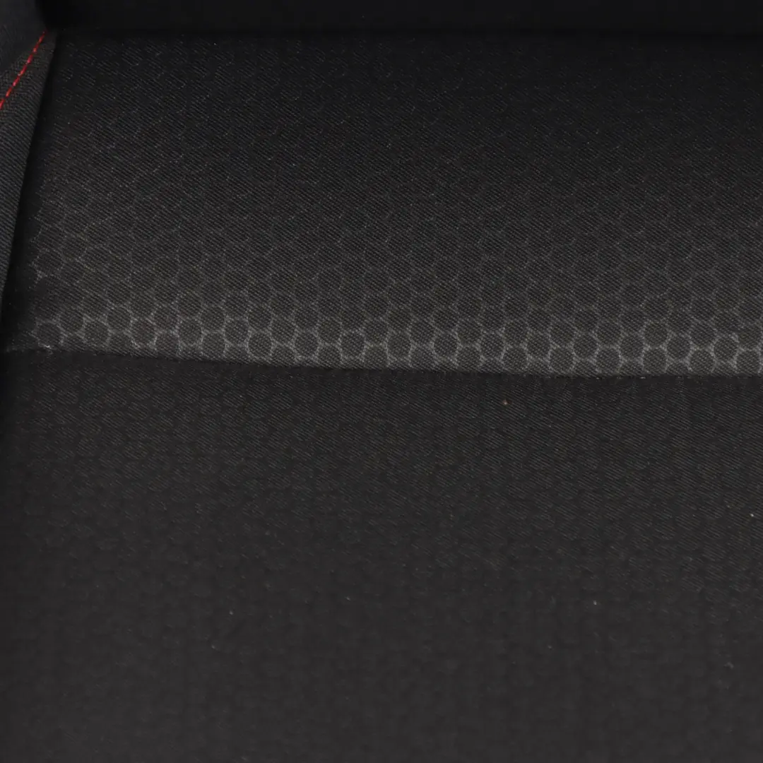 Seat Ibiza 6J Front Left N/S Cloth Fabric Black Red Thread Interior