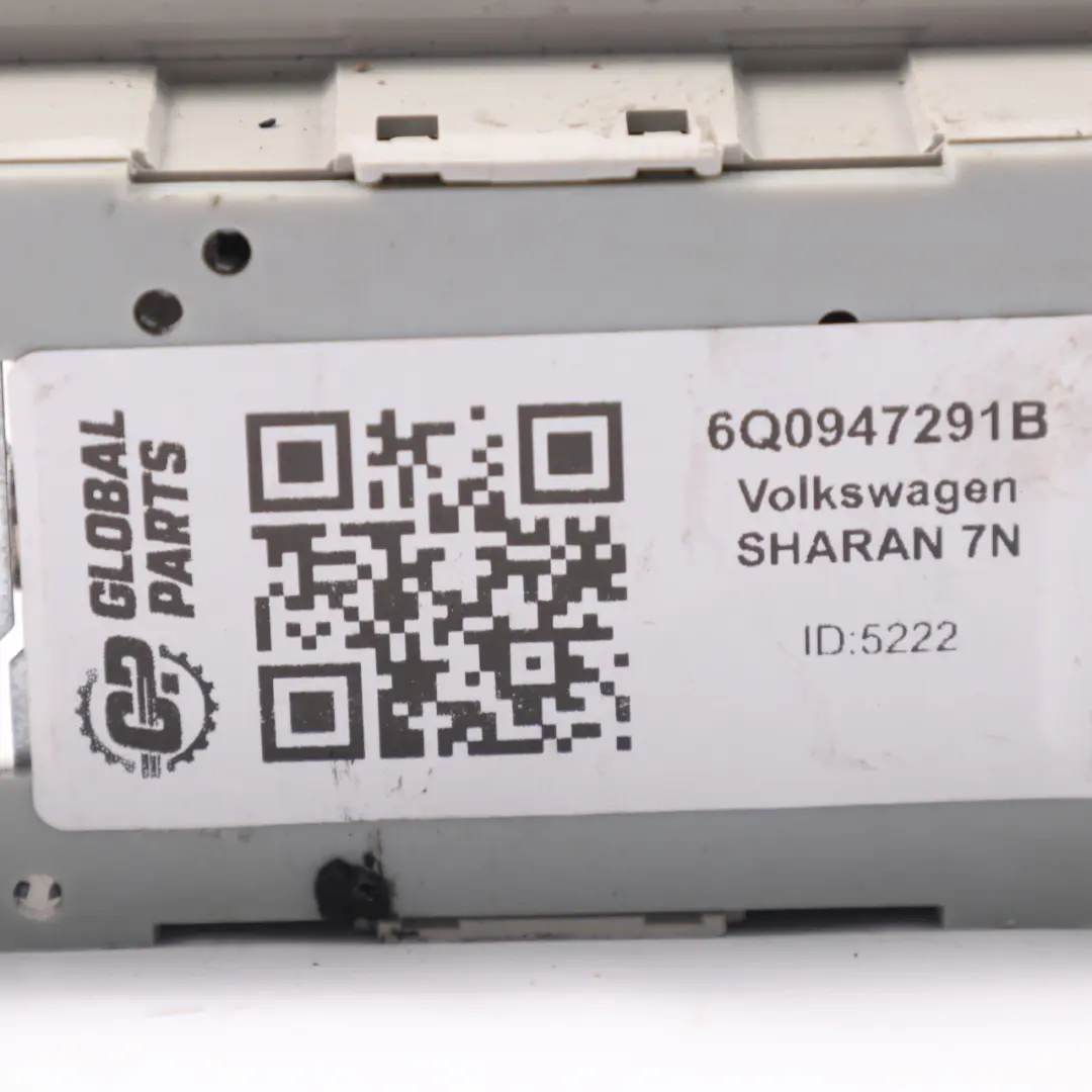 VW Sharan Touran Luz de techo Luz de lectura interior Interruptor 6Q0947291B