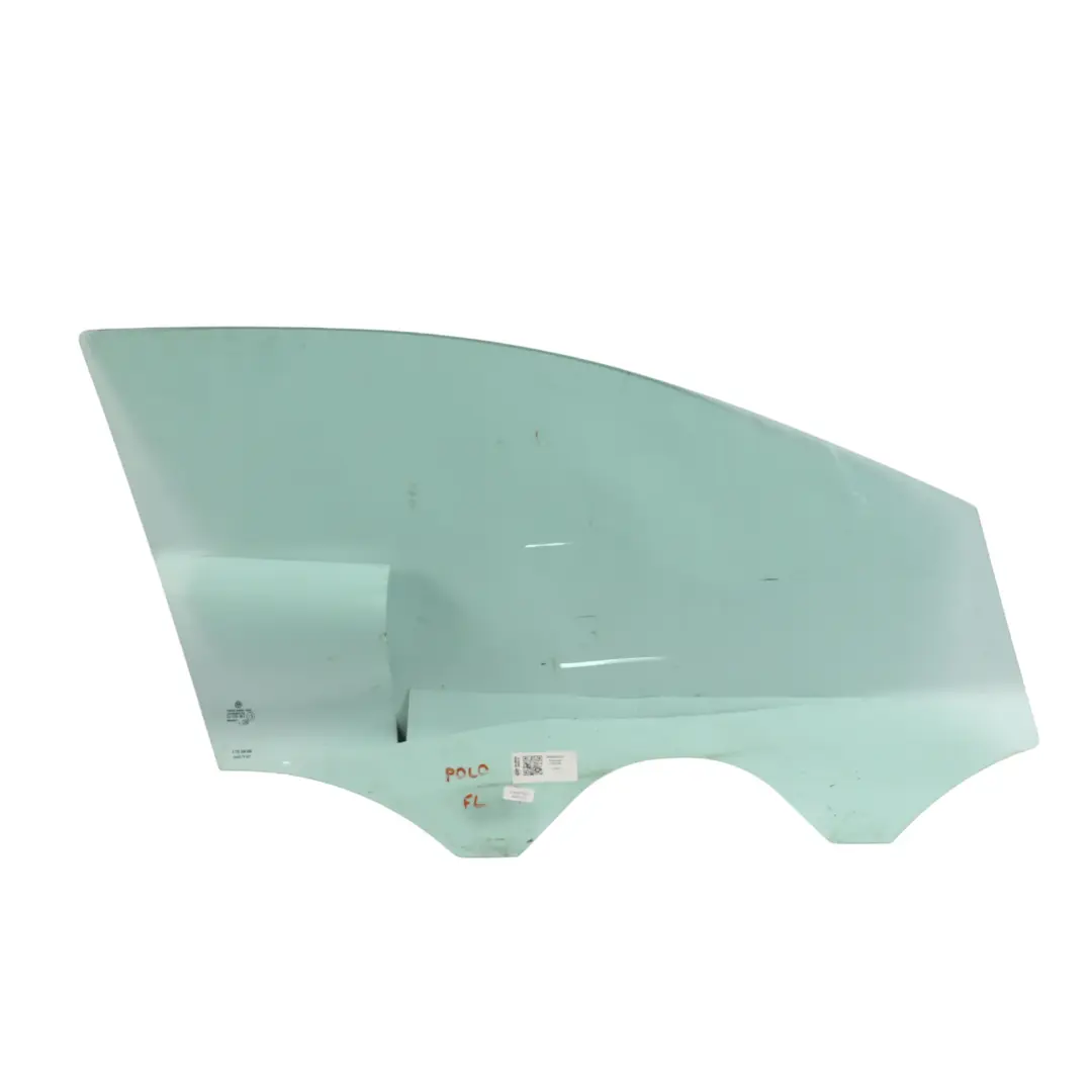 Volkswagen Polo 6R 5 Door Glass Window Front Door Left N/S AS2 Green 6R0845201A