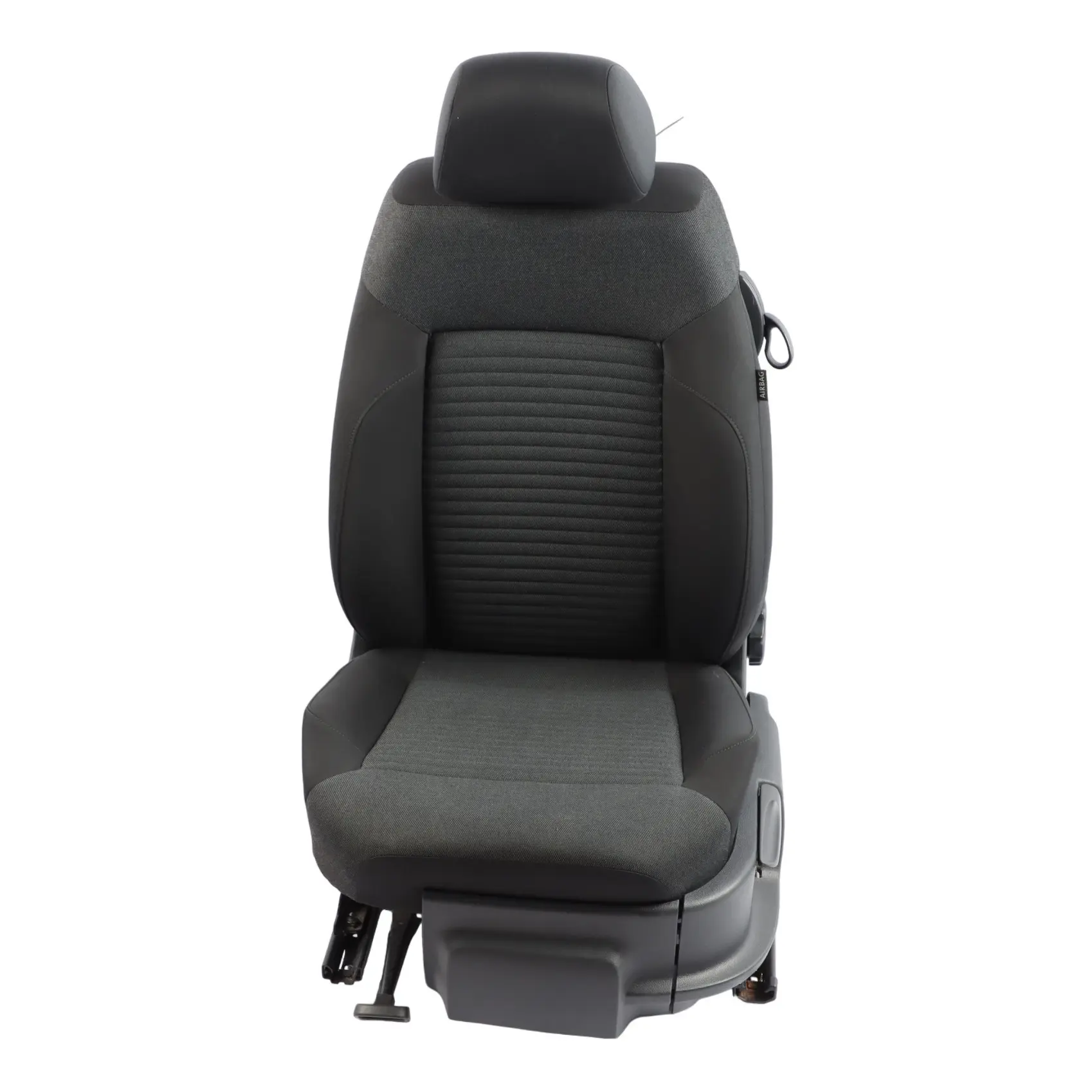 Volkswagen Polo 6R 3D Delantero Izquierdo Tela Interior Titan Black 6R0881805EM