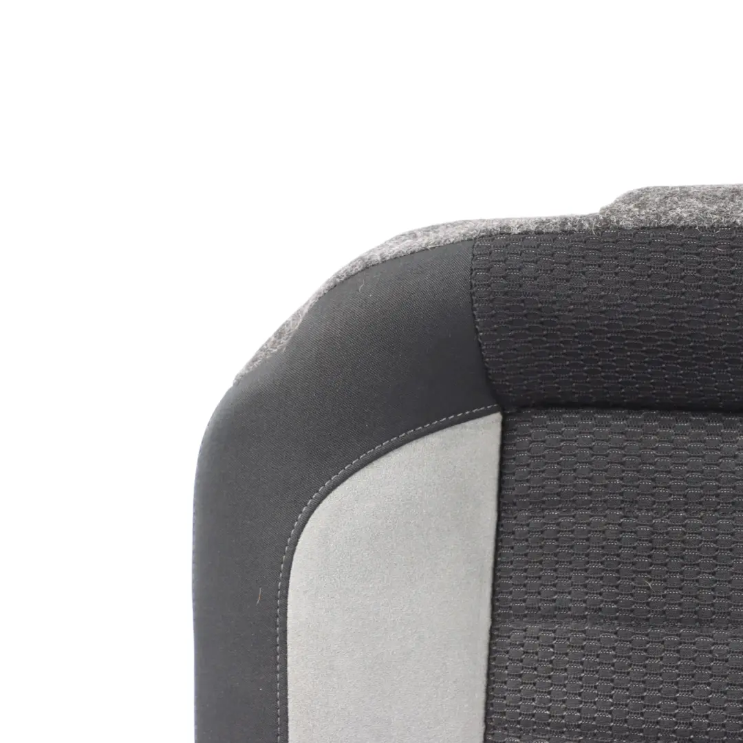 Volkswagen Polo Mk5 6R Seat Cover Rear Right O/S Fabric Titan Black Crystal Grey