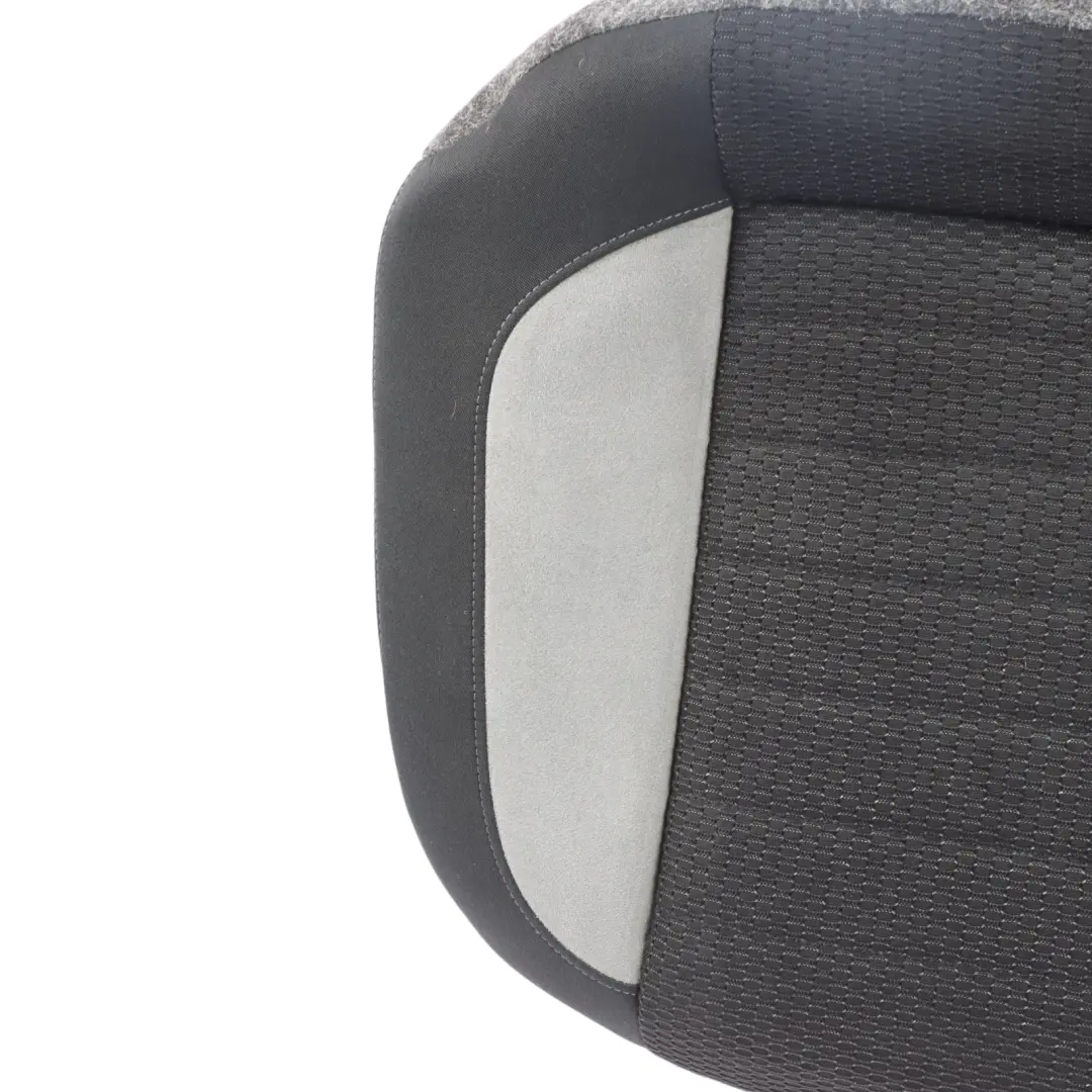 Volkswagen Polo Mk5 6R Seat Cover Rear Right O/S Fabric Titan Black Crystal Grey