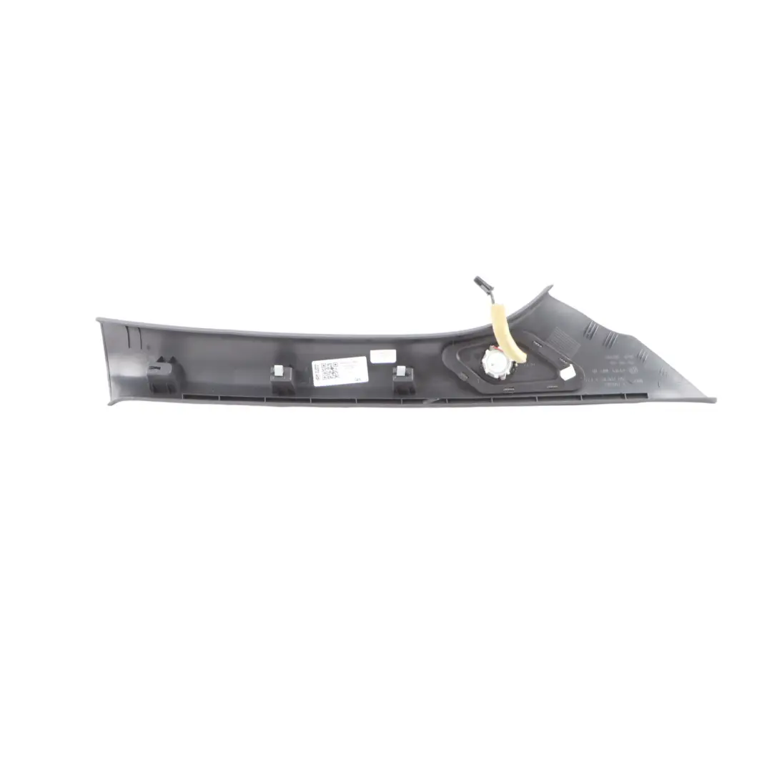 VW Polo 6R Cover Column A Pillar Front Left N/S Trim Black Speaker 6R6867233BD