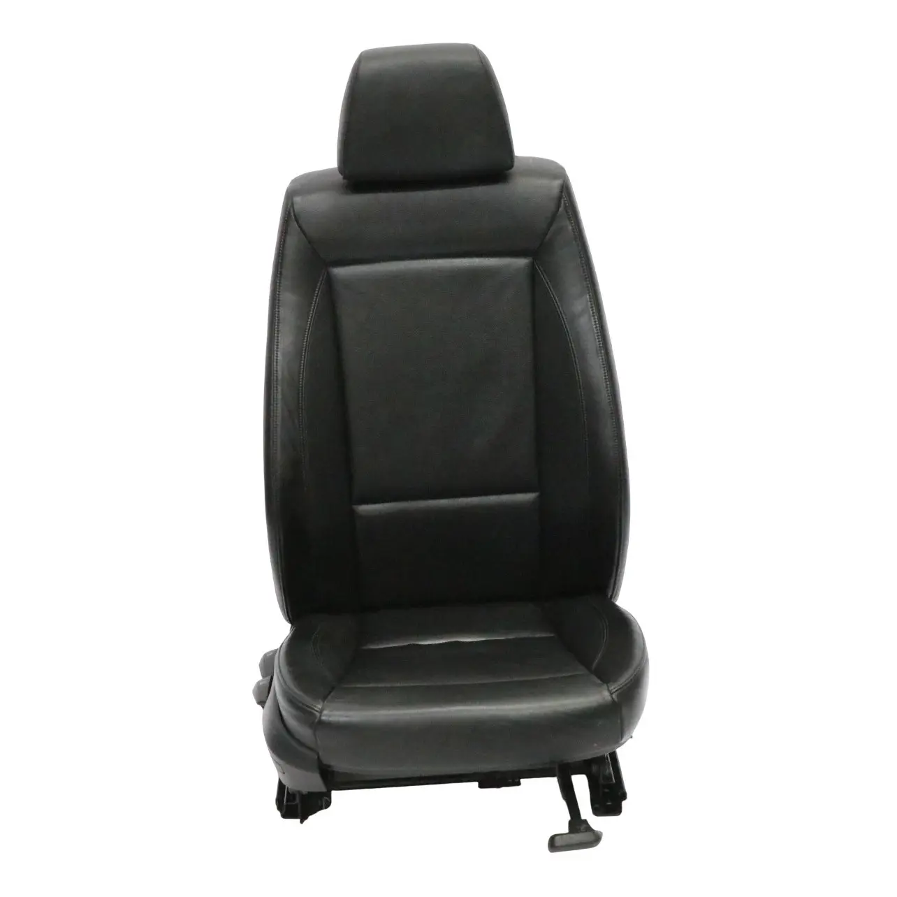 BMW E87 Front Seat Right O/S Leather Boston Black Interior Cover