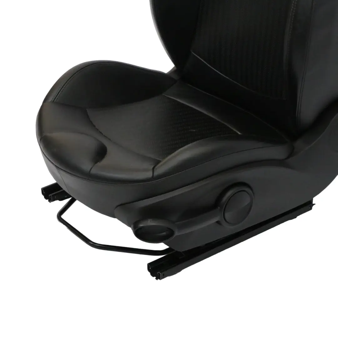 Front Seat Mini Cooper R55 R56 R57 Left N/S Side Sport Carbon Black Leather