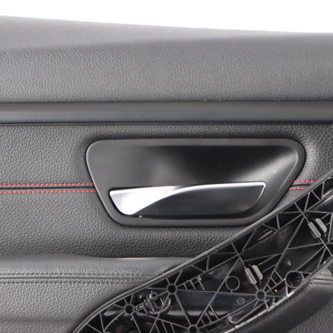Door Card BMW F30 F31 Front Left N/S Lining Panel Cover Leather Dakota Black