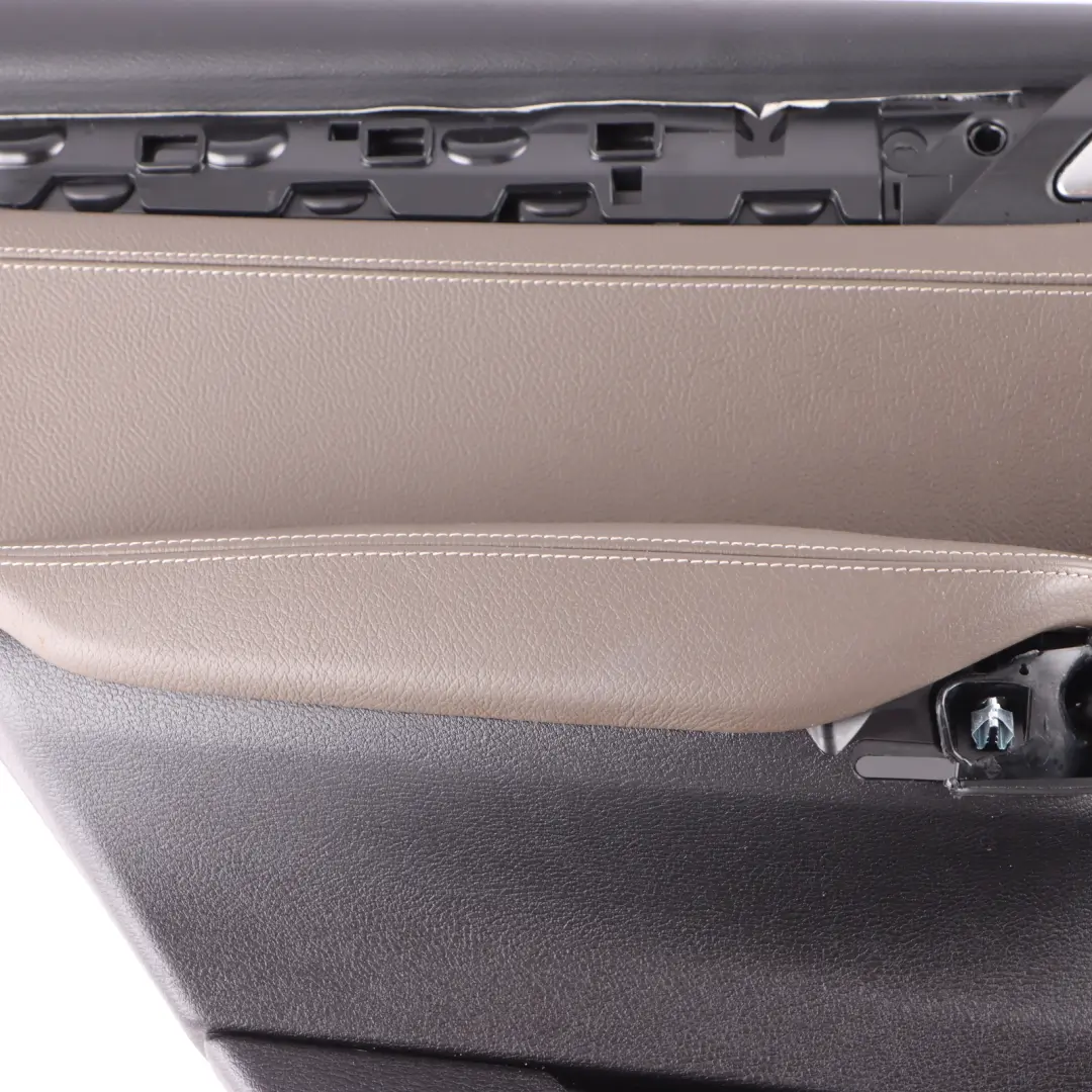 BMW X3 F25 Rear Door Card Cover Left N/S Trim Panel Leather Brown 7279923