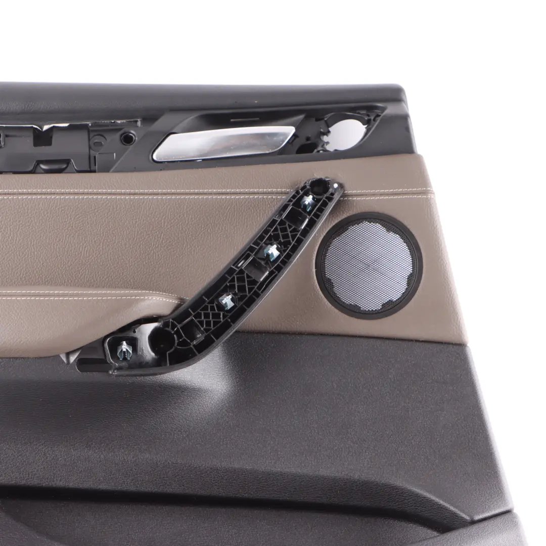 BMW X3 F25 Rear Door Card Cover Left N/S Trim Panel Leather Brown 7279923