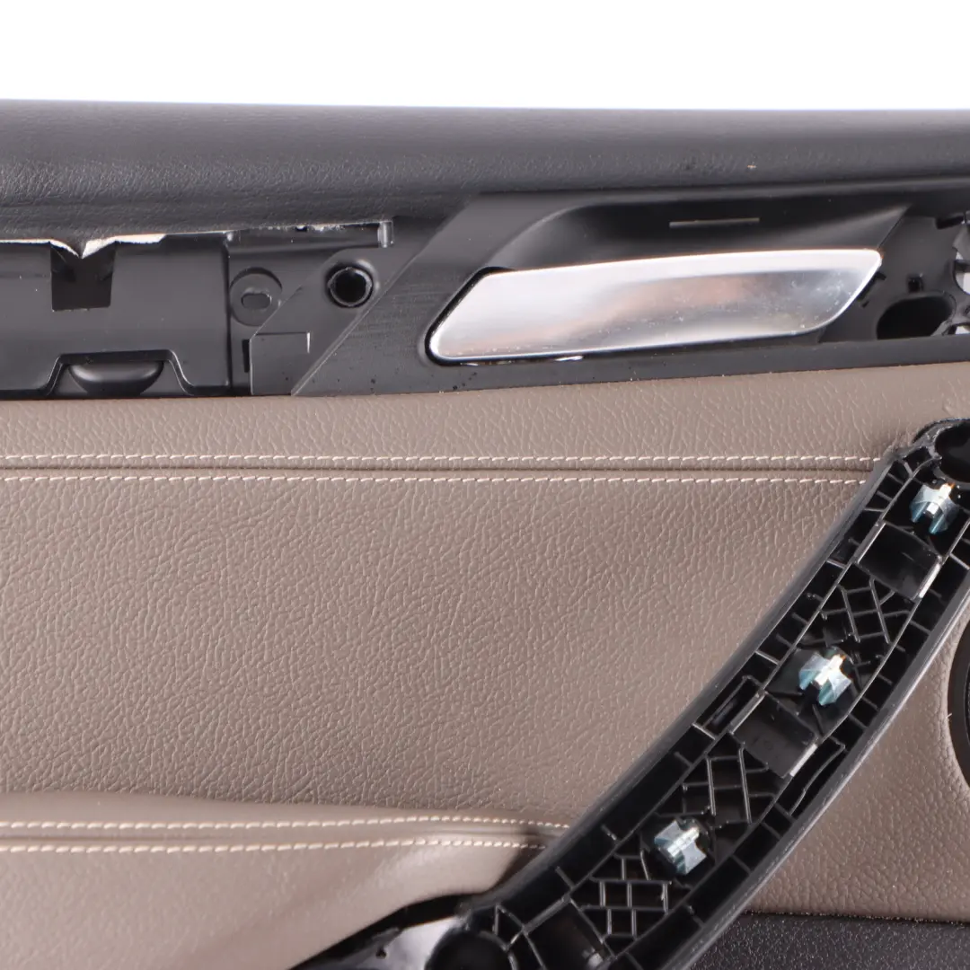 BMW X3 F25 Rear Door Card Cover Left N/S Trim Panel Leather Brown 7279923