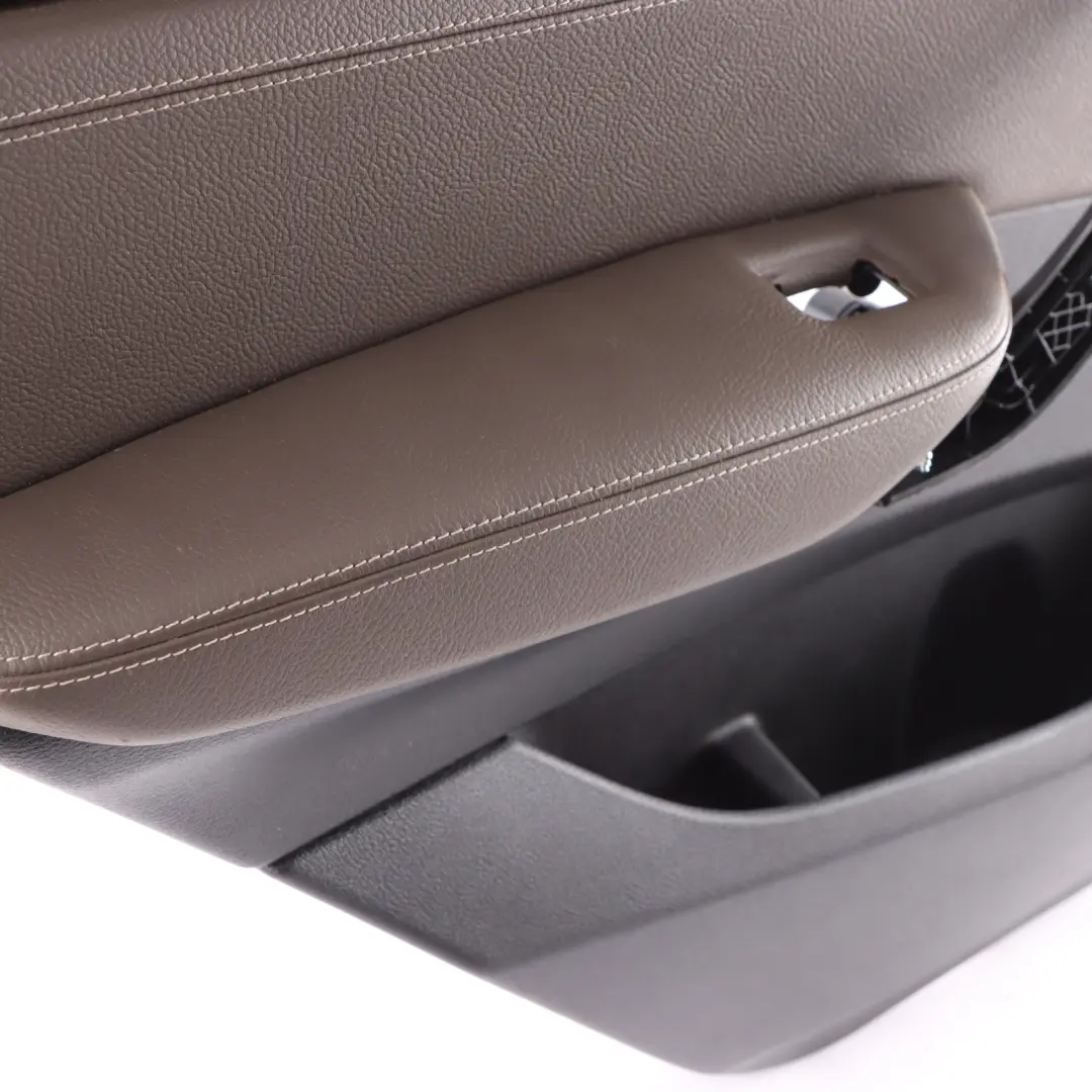 BMW X3 F25 Rear Door Card Cover Left N/S Trim Panel Leather Brown 7279923