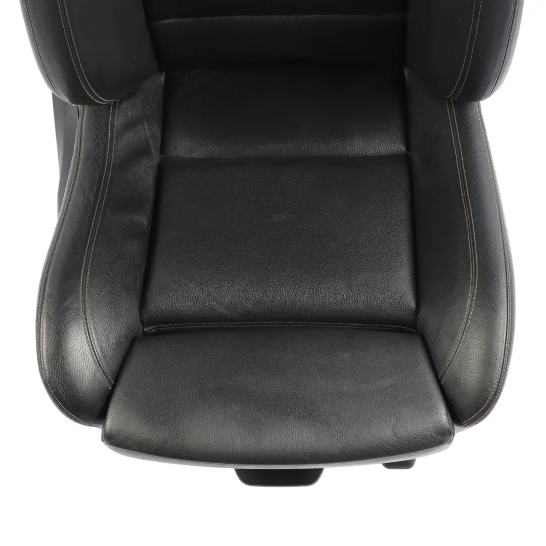 BMW F10 F11 LCI M-Sport Heated Front Right O/S Seat Leather Black Exclusive Seam