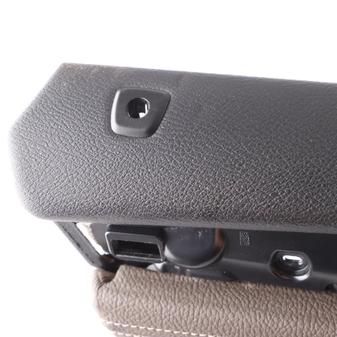 BMW X3 F25 Front Door Card Cover Left N/S Trim Panel Leather Brown 7401889