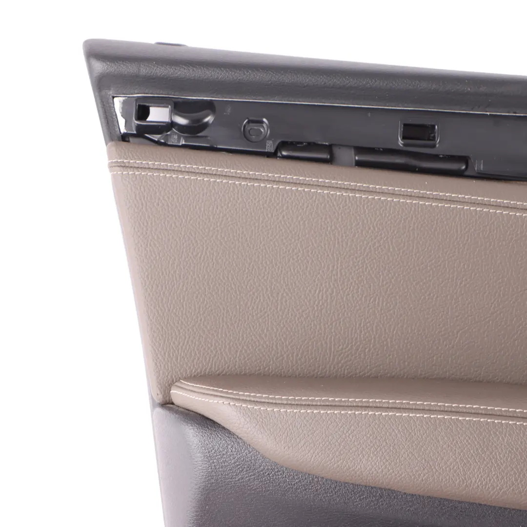 BMW X3 F25 Front Door Card Cover Left N/S Trim Panel Leather Brown 7401889