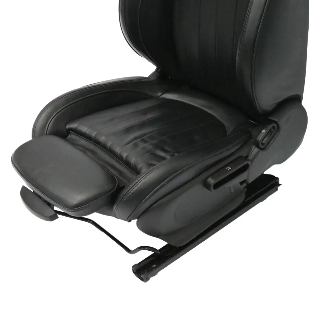 Mini F56 delantero izquierdo Sport Seat Calefacción Cuero Lounge Carbono Negro