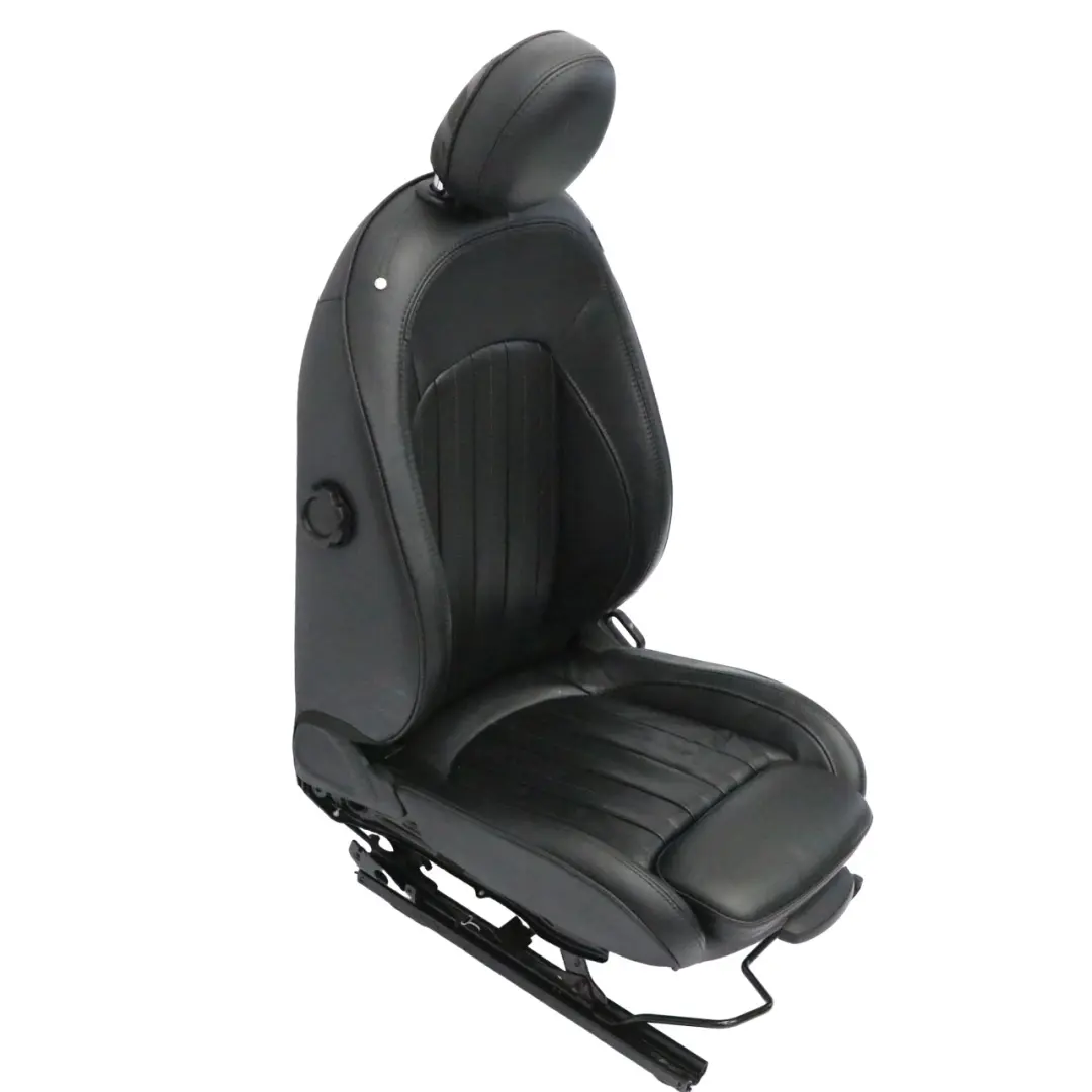 Mini F56 delantero izquierdo Sport Seat Calefacción Cuero Lounge Carbono Negro