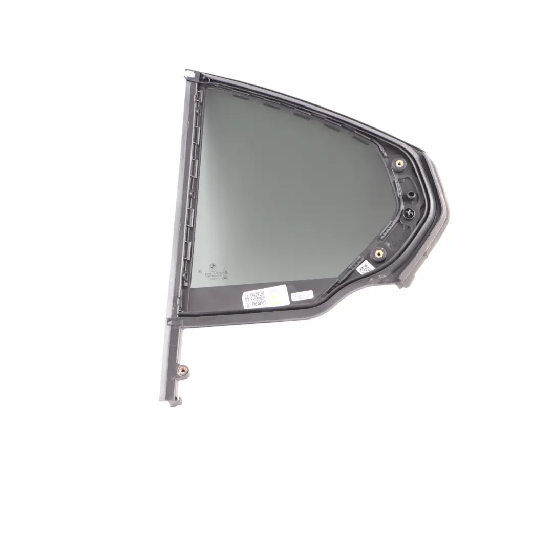 BMW G20 Quarter Window Glass Side Door Rear Right O/S AS3 Black 7425088