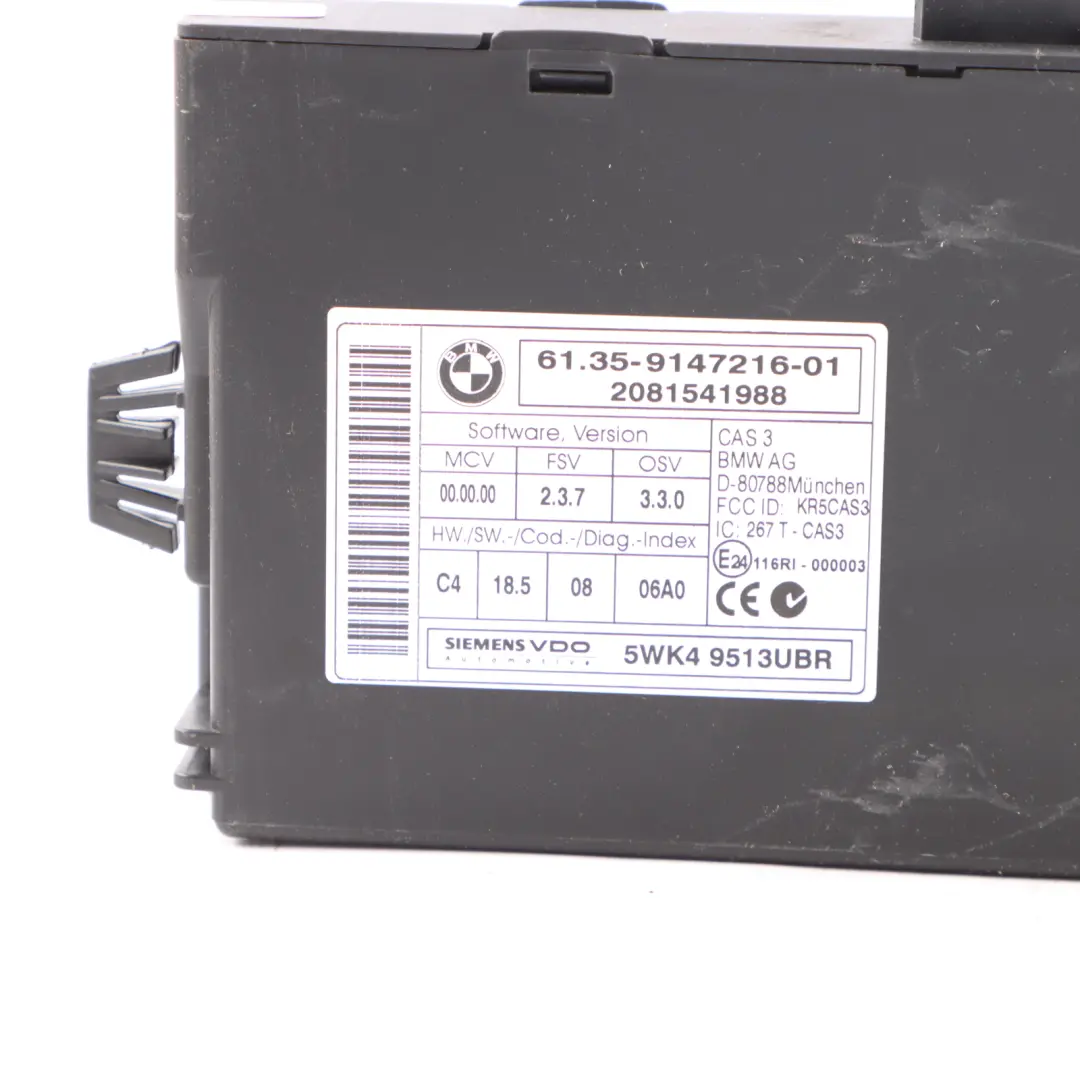 BMW E60 LCI 523i N53 Petrol Engine ECU Kit DME 7588620 CAS3 + Keys Automatic