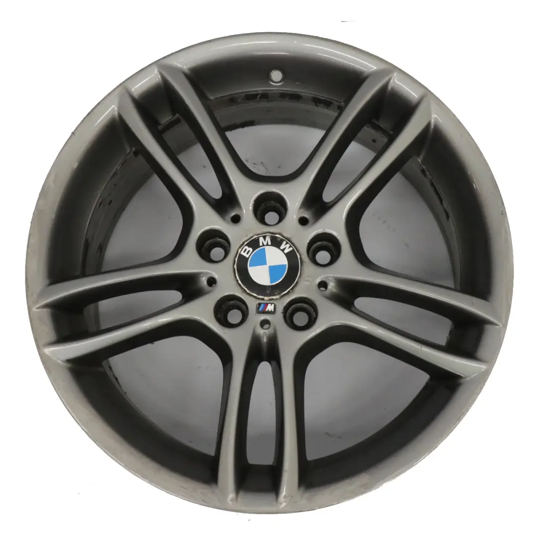 BMW E81 E87 Grey Rear Alloy Wheel Rim 18" 8,5J ET:52 M Double Spoke 261 7842608